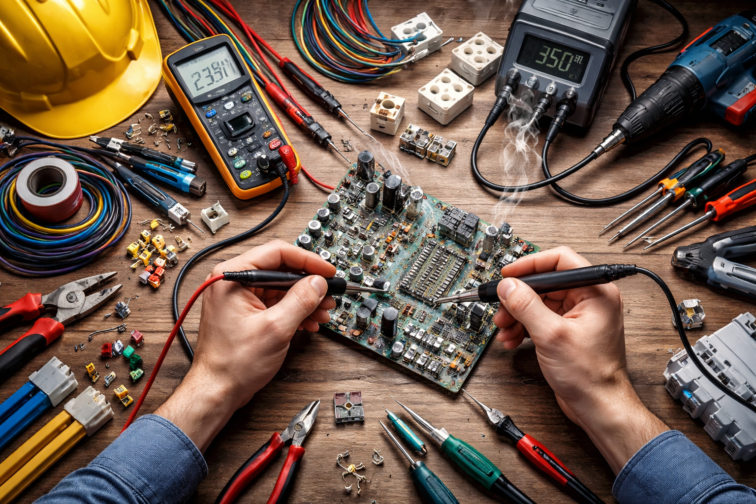 Elektrik elektronik teknik servis tarafından yapılan devre kartı tamiri ve bakım hizmeti